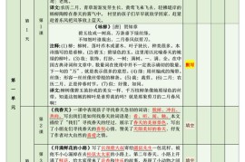 二年级下语文期末复习计划清单