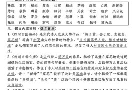 四年级下语文期中专项考点梳理