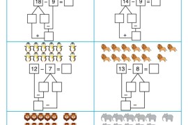新版一年级数学下册20以内凑借平十法专练14页