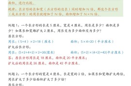 三下数学【周长和面积九种类型计算方法总结-答案】