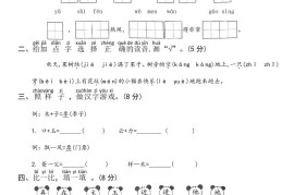 2024-2025学年一年级语文下册期末综合复习卷