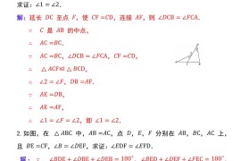 【2025秋新版】人教版八上数学期末压轴证明题20道