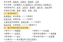 三下语文期中复习重点知识汇总-12大高频考点