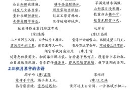 五下语文语文期末复习重点归纳