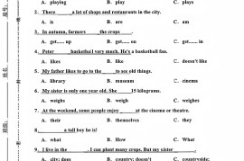 六年级下英语第一单元检测卷-1《沪教版》