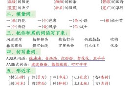 二下语文期末复习1-8单元重难考点梳理总结（17页）