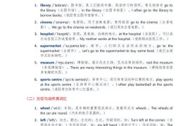 2025秋外研英语四年级上册讲义Unit06