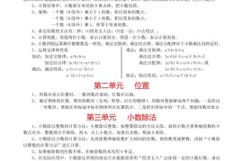 【2025秋新版】小学五年级数学上册知识点归纳+练习题