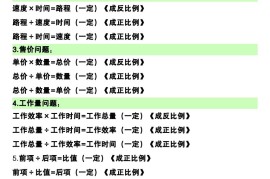 六下数学（正比例和反比例）易错知识点