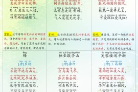 四下语文全册重点知识归纳