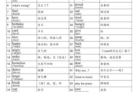 2025秋四上英语湘鲁版单词表