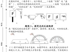 【2025秋新版】人教版八上物理_期末压轴专项训练《光现象》常考题型12个（含答案）