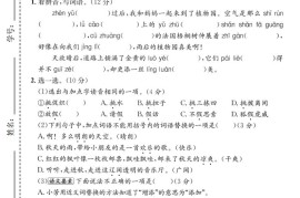 新三上语文第一次月考拔尖测试卷（含答案5页）