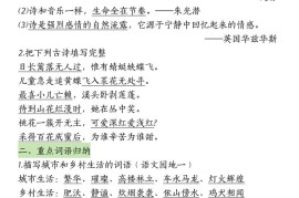 四下语文期中复习-十大高频考点归纳(4)