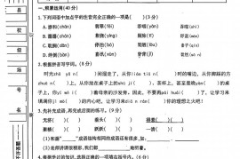 六年级下语文期中综合质量学情评估卷