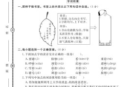 【四下语文】25学年度第二学期期末学情调研测试卷3