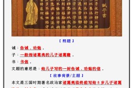 【2025秋新版】教材_七年级语文上册必考课文：《诫子书》知识点考点笔记