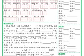 【基础默写单】六下语文