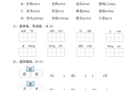 六年级语文下册第二单元基础达标卷