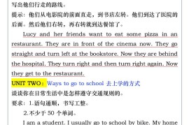 五升六年级英语上册暑假预习·必写作文汇总-六上英语