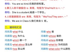 【2025秋新版】四年级上册英语，重点英语语法总结